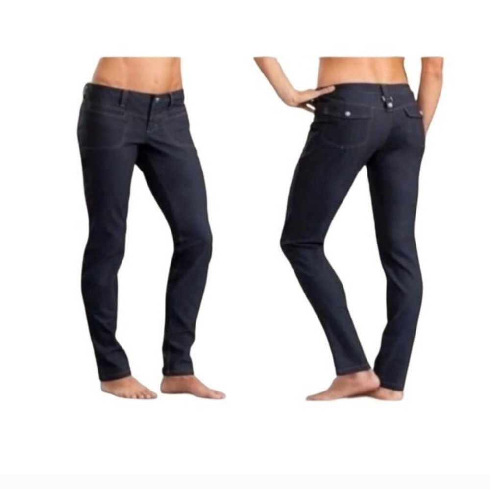 Athleta Schoeller skinny dry dipper gray Jeans. Size 6 - Picture 2 of 11